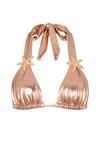 Moda Minx Starfish Triangle Top Bikini Oberteil Damen - Rose Gold