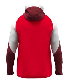 Rückansicht von JAKO Dynamic Kapuzenjacke Trainingsjacke Herren rotweiss