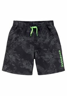 Chiemsee Badeshorts Badeshorts Herren schwarz-bedruckt