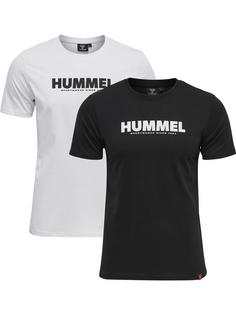 hummel hmlLEGACY 2-PACK T-SHIRT T-Shirt BLACK/WHITE