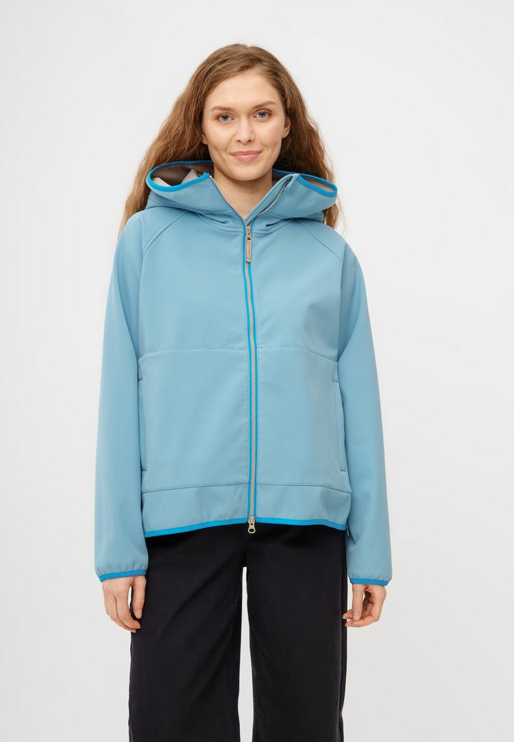 Derbe Derbe Peutby Softshelljacke Damen - milky blue/cobblestone - 0 | SportScheck