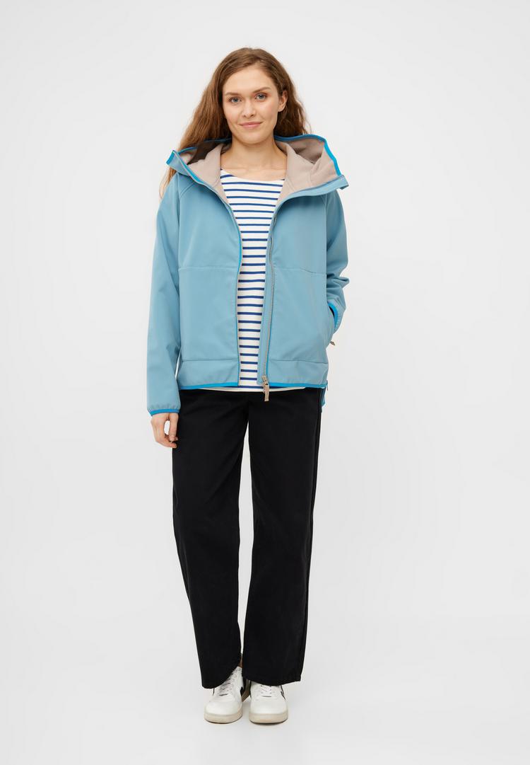 Derbe Derbe Peutby Softshelljacke Damen - milky blue/cobblestone - 1 | SportScheck