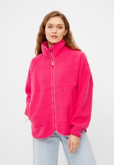 Rückansicht von Derbe Kuschelby Fleecejacke Damen azalea
