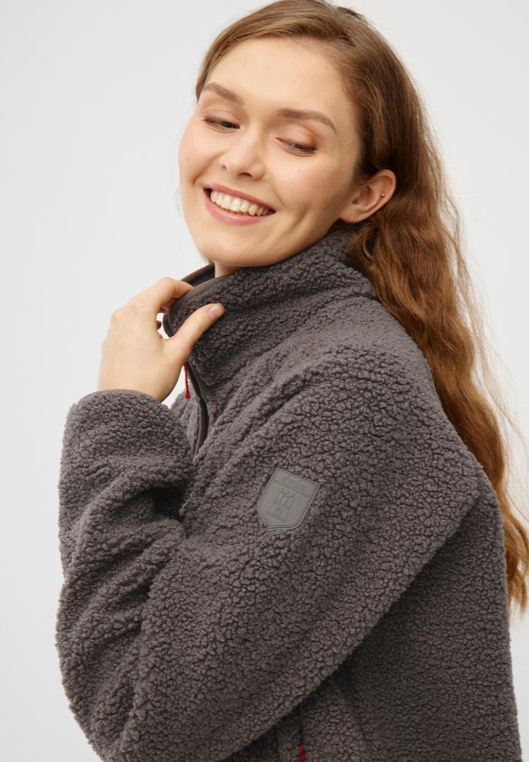 Derbe Derbe Kuschelby Fleecejacke Damen - morel - 1 | SportScheck