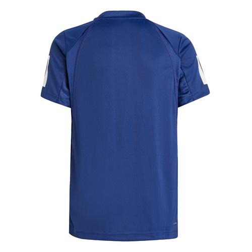 Rückansicht von adidas Club Tennis 3-Streifen Kids T-Shirt Poloshirt Kinder Dark Blue