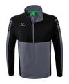 Erima Six Wings Jacke abnehmbare &Auml;rmel Trainingsjacke Herren - grauschwarz