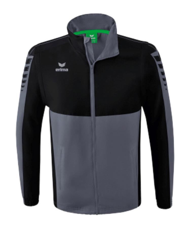 Erima Erima Six Wings Jacke abnehmbare &Auml;rmel Trainingsjacke Herren - grauschwarz - 0 | SportScheck