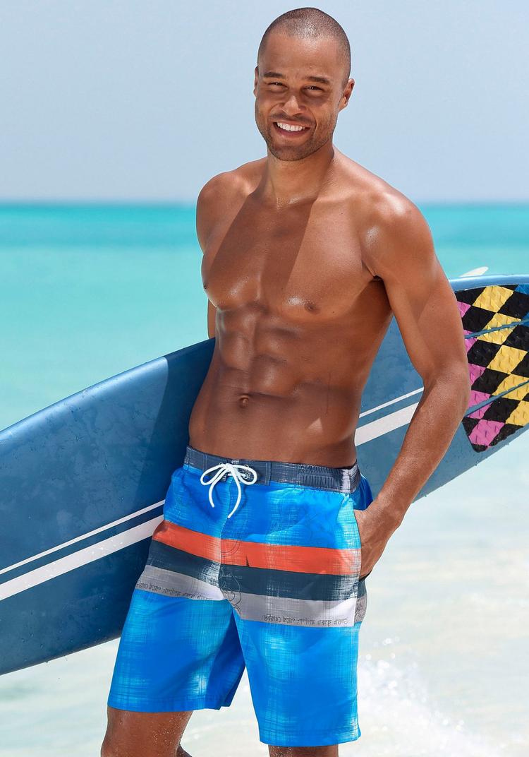 Chiemsee Chiemsee Badeshorts Badehose Herren - blau-orange - 0 | SportScheck