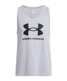 Under Armour Sportstyle Logo Tanktop Funktionstop Herren grau