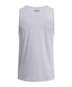 Rückansicht von Under Armour Sportstyle Logo Tanktop Funktionstop Herren grau