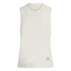 adidas adidas by Stella McCartney Logo Tanktop Tanktop Damen Almond Milk-Smc
