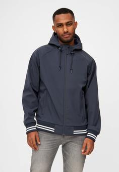 Rückansicht von Derbe Helgoby Softshelljacke Herren navy/navy