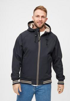 Rückansicht von Derbe Helgoby Softshelljacke Herren black/cobblestone