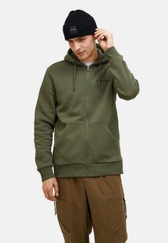 Rückansicht von Peak Performance M Original Small Logo Zip Hood Sweatshirt Herren olive