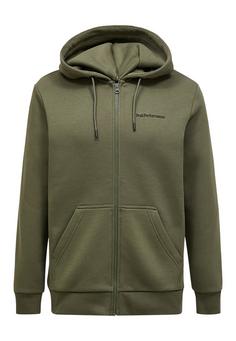 Peak Performance M Original Small Logo Zip Hood Sweatshirt Herren olive