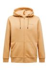 Peak Performance M Original Small Logo Zip Hood Sweatshirt Herren - CAMEL