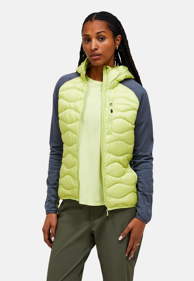 Peak Performance Peak Performance W Helium Down Hybrid Hood Funktionsjacke Damen - gr&uuml;n - 1 | SportScheck