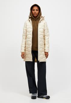 Rückansicht von Peak Performance W Helium Down Parka Daunenmantel Damen BEIGE