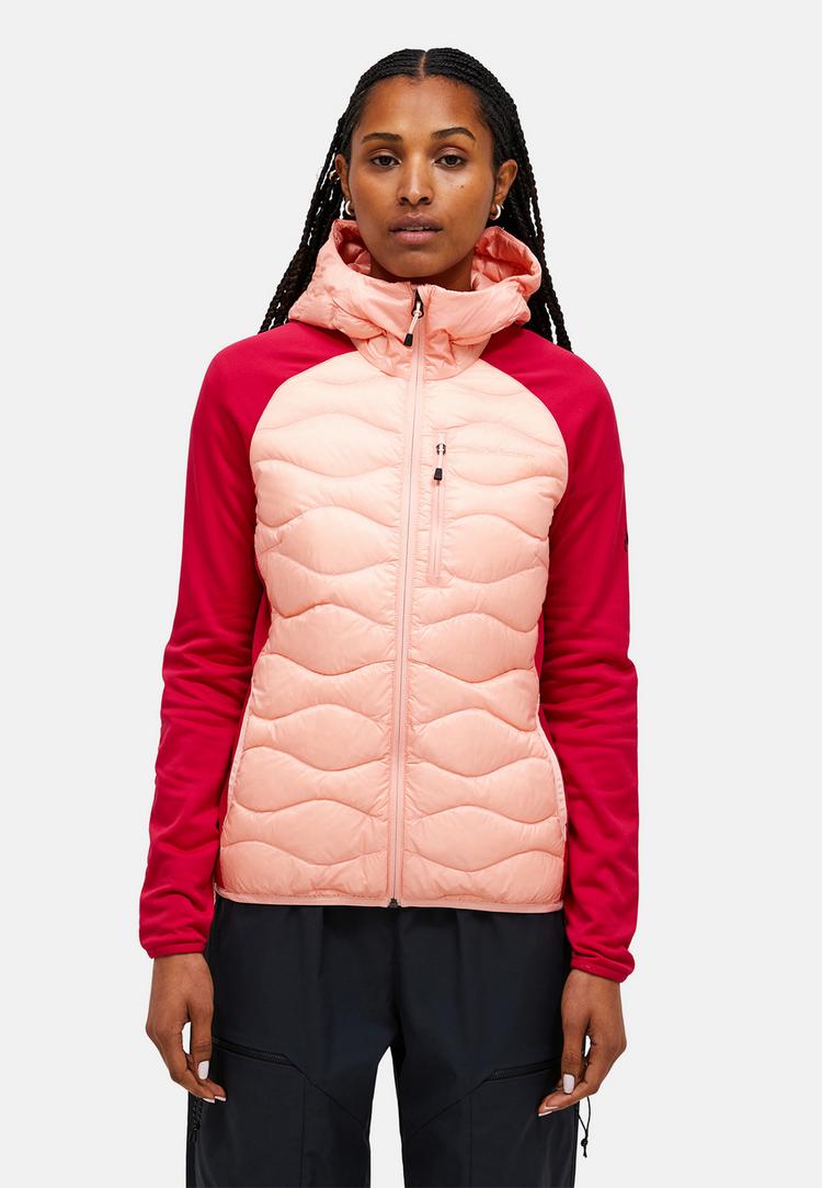 Peak Performance Peak Performance W Helium Down Hybrid Hood Funktionsjacke Damen - pfirsich - 0 | SportScheck