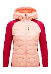 Peak Performance W Helium Down Hybrid Hood Funktionsjacke Damen - pfirsich