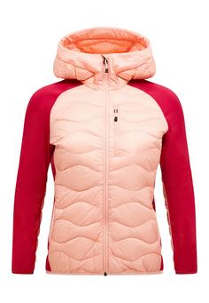 Peak Performance W Helium Down Hybrid Hood Funktionsjacke Damen PFIRSICH