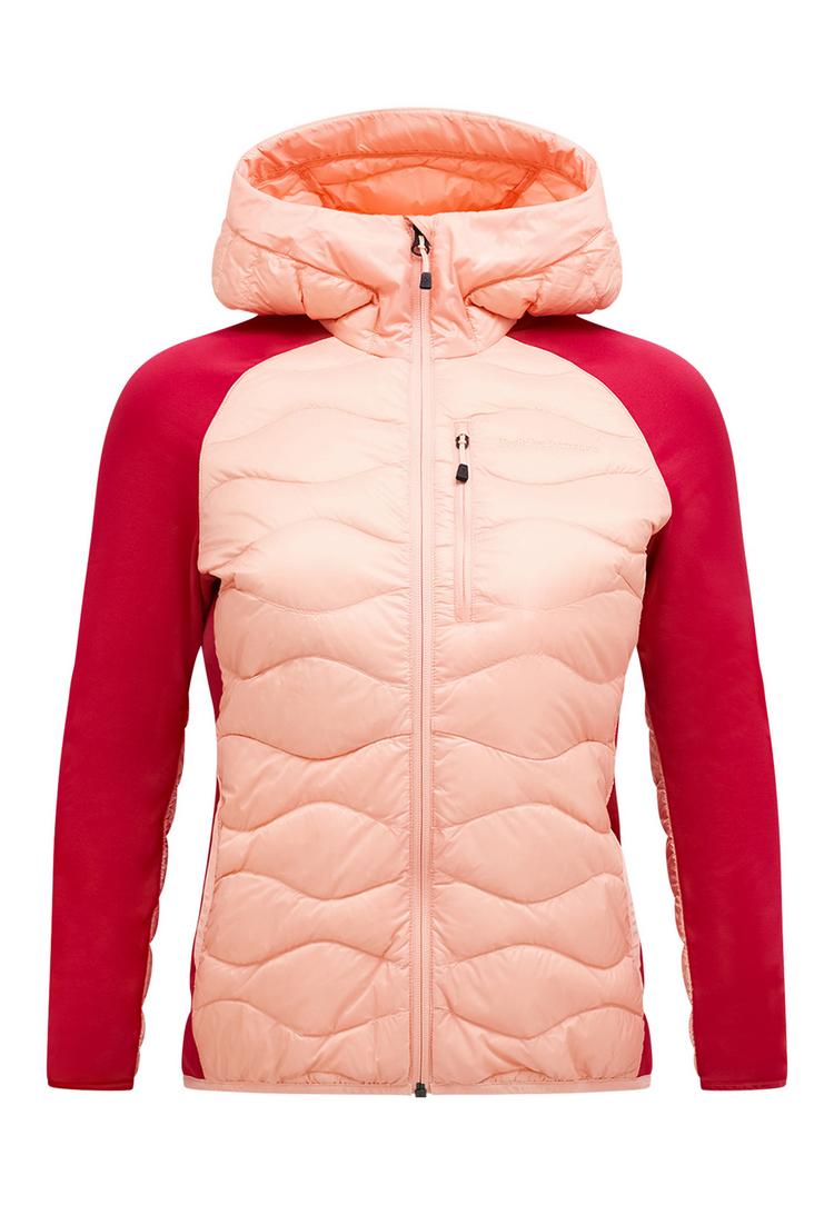 Peak Performance Peak Performance W Helium Down Hybrid Hood Funktionsjacke Damen - pfirsich - 0 | SportScheck