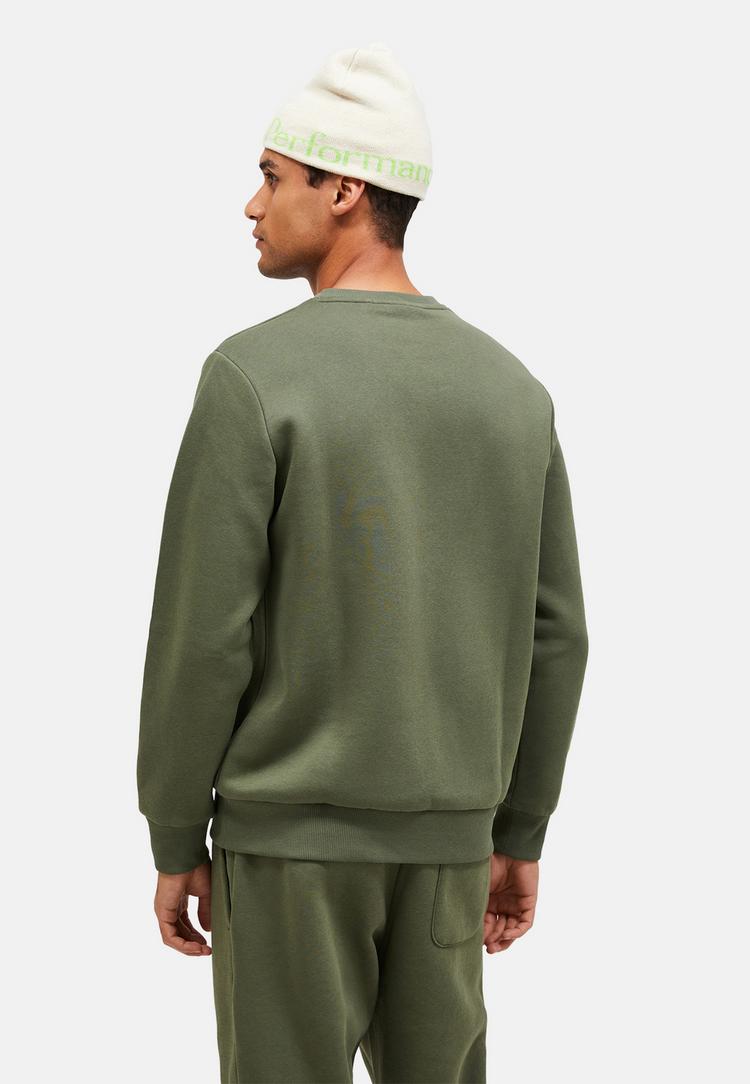 Peak Performance Peak Performance M Original Small Logo Crew Sweatshirt Herren - olive - 0 | SportScheck