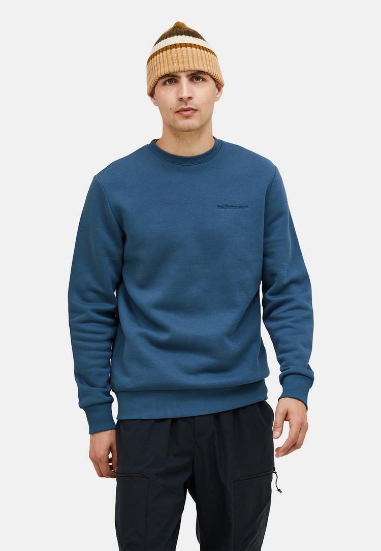Peak Performance Peak Performance M Original Small Logo Crew Sweatshirt Herren - taubenblau - 1 | SportScheck
