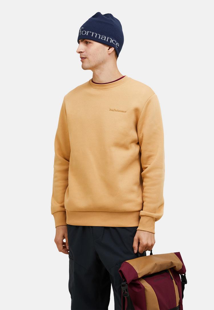 Peak Performance Peak Performance M Original Small Logo Crew Sweatshirt Herren - CAMEL - 1 | SportScheck