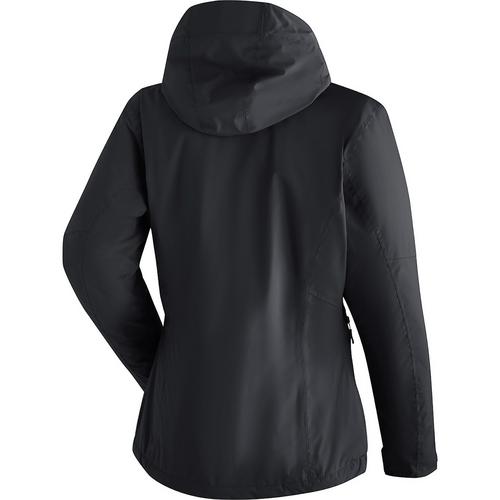 Rückansicht von Maier Sports MetorThermRec Softshelljacke Damen Schwarz