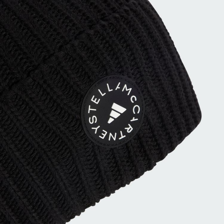 adidas adidas adidas by Stella McCartney M&uuml;tze Beanie Damen - Black / White - 0 | SportScheck