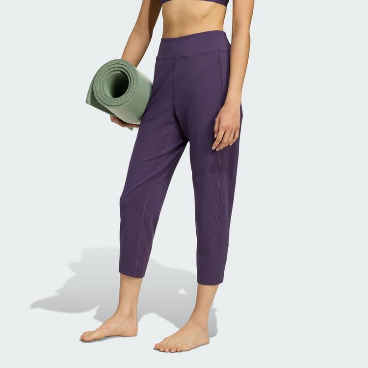 adidas adidas All Me Yoga Hose Trainingshose Damen - Aurora Plum - 0 | SportScheck