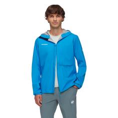 Rückansicht von Mammut Hardshelljacke Herren glacier blue