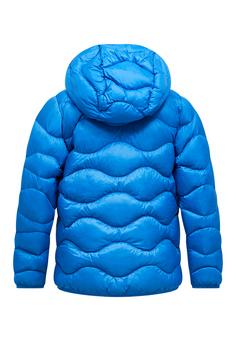 Rückansicht von Peak Performance Jr Helium Down Hood Jacket Daunenjacke azurblau