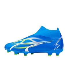 Rückansicht von PUMA ULTRA Match+ LL FG/AG Eclipse  Bronze Fußballschuhe blauweissgruen