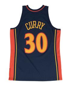 Rückansicht von Mitchell & Ness 2009-1010 Stephen Curry T-Shirt T-Shirt Herren blau