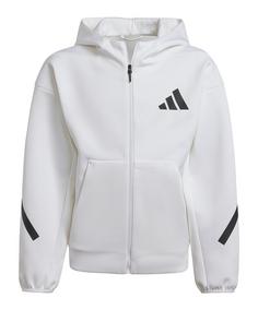 adidas Z.N.E. Jacke Kids Sweatjacke Kinder weissschwarz