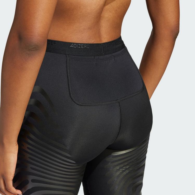 adidas adidas Adizero Control Running kurze Leggings Lauftights Damen - Black / Black - 1 | SportScheck