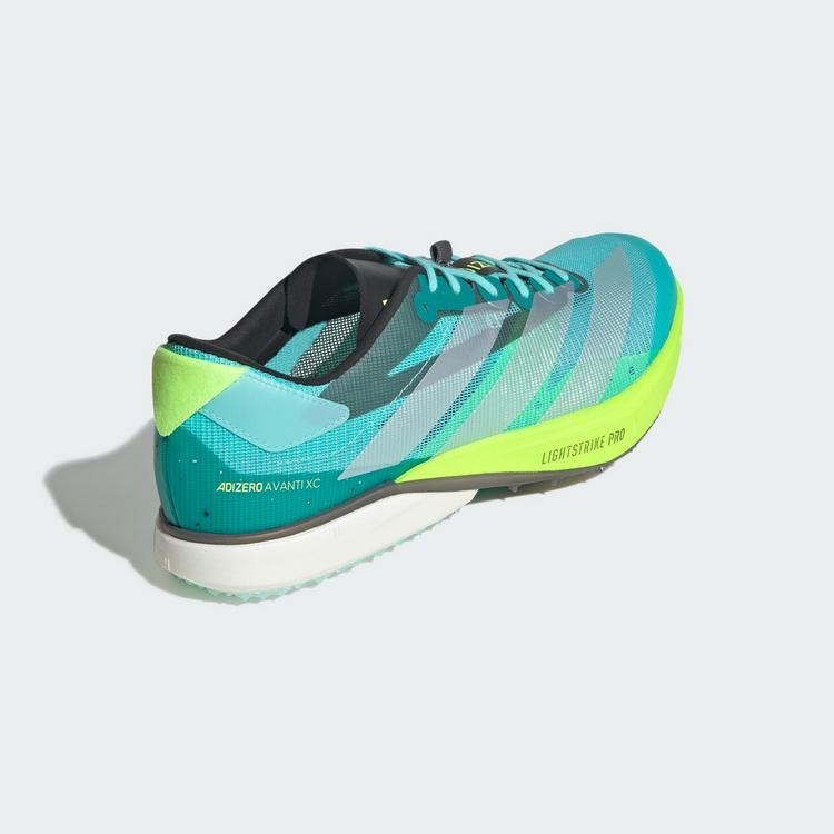 adidas adidas Adizero Avanti XC Schuh Laufschuhe - Flash Aqua / Zero Metalic / Lucid Lemon - 4 | SportScheck