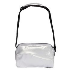 adidas adidas Glow Mini Duffelbag Sporttasche Damen Silver Metallic / White
