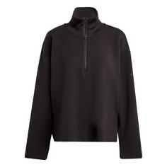 adidas Soft Lux Quarter-Zip Sweatshirt Sweatshirt Damen Black