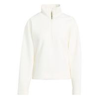 adidas Soft Lux Quarter-Zip Sweatshirt Sweatshirt Damen - Off White