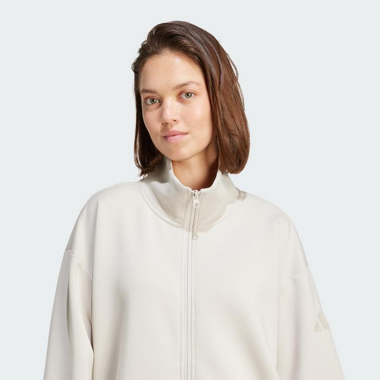 adidas adidas Soft Lux Locker Rei&szlig;verschluss Trainingsanzug Damen - Beige - 1 | SportScheck