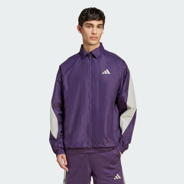 adidas adidas Stadium Trainingsjacke Trainingsanzug Herren - Aurora Plum / Metal Grey - 0 | SportScheck