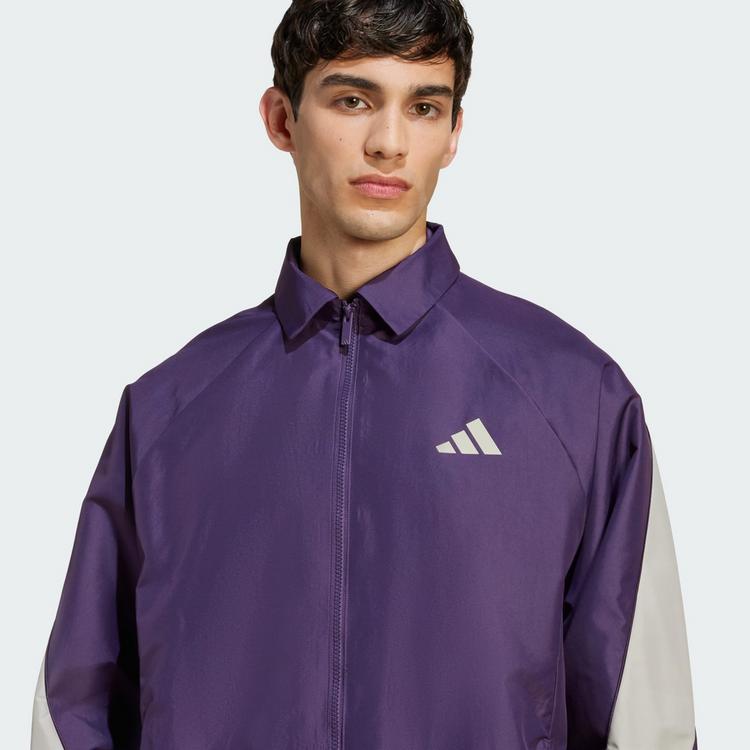 adidas adidas Stadium Trainingsjacke Trainingsanzug Herren - Aurora Plum / Metal Grey - 0 | SportScheck