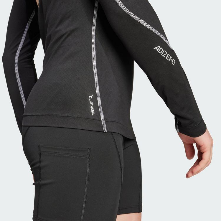 adidas adidas Adizero BTN Running Langarm-T-Shirt Langarmshirt Damen - Black - 0 | SportScheck