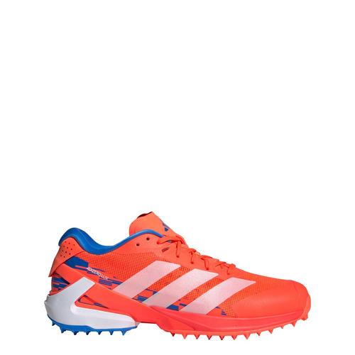 Rückansicht von adidas Adizero Lux 3 Feldhockey-Stiefel Sneaker Team Solar Orange / Zero Metalic / Bright Royal