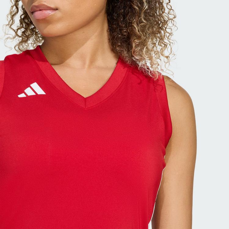 adidas adidas Quickset &auml;rmelloses Volleyballtrikot Funktionstank Damen - Team Power Red 2 - 1 | SportScheck