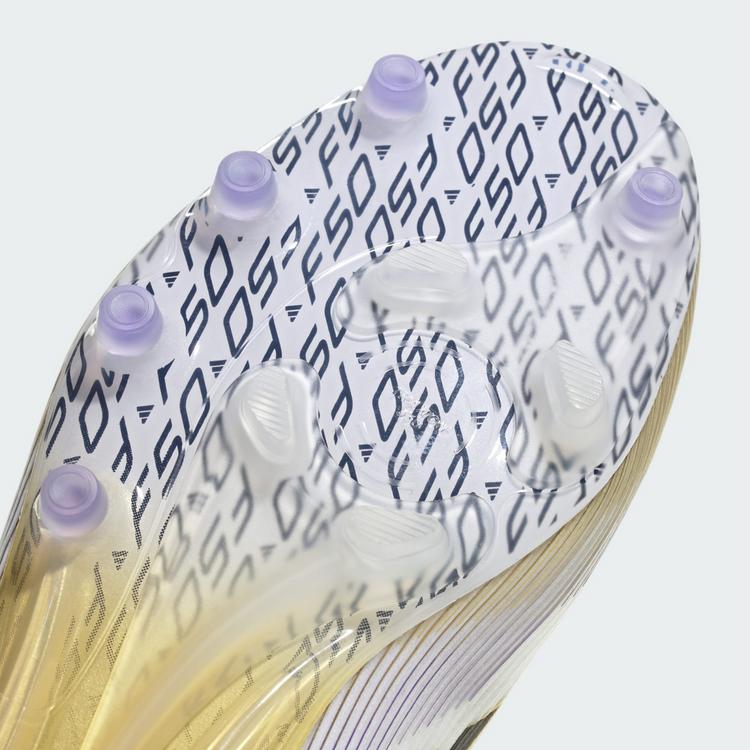 adidas adidas F50 Elite Fu&szlig;ballschuh, Kunstrasen Fu&szlig;ballschuhe - Cloud White / Core Black / Gold Metallic - 6 | SportScheck