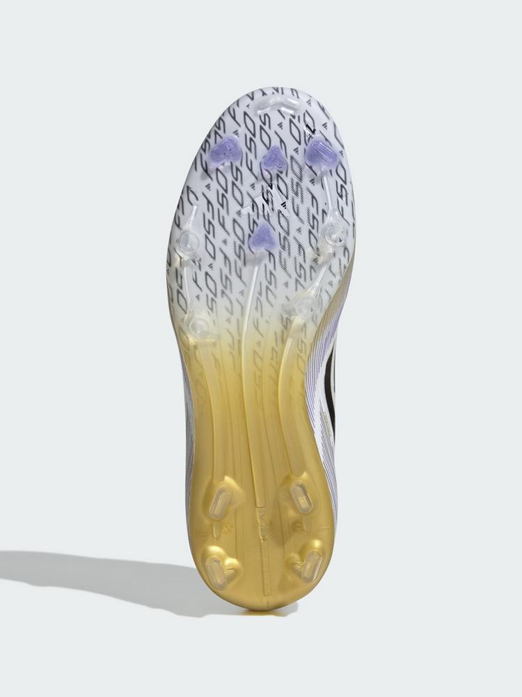 adidas adidas F50 Elite Kids FG Fu&szlig;ballschuh Fu&szlig;ballschuhe Kinder - Cloud White / Core Black / Gold Metallic - 1 | SportScheck